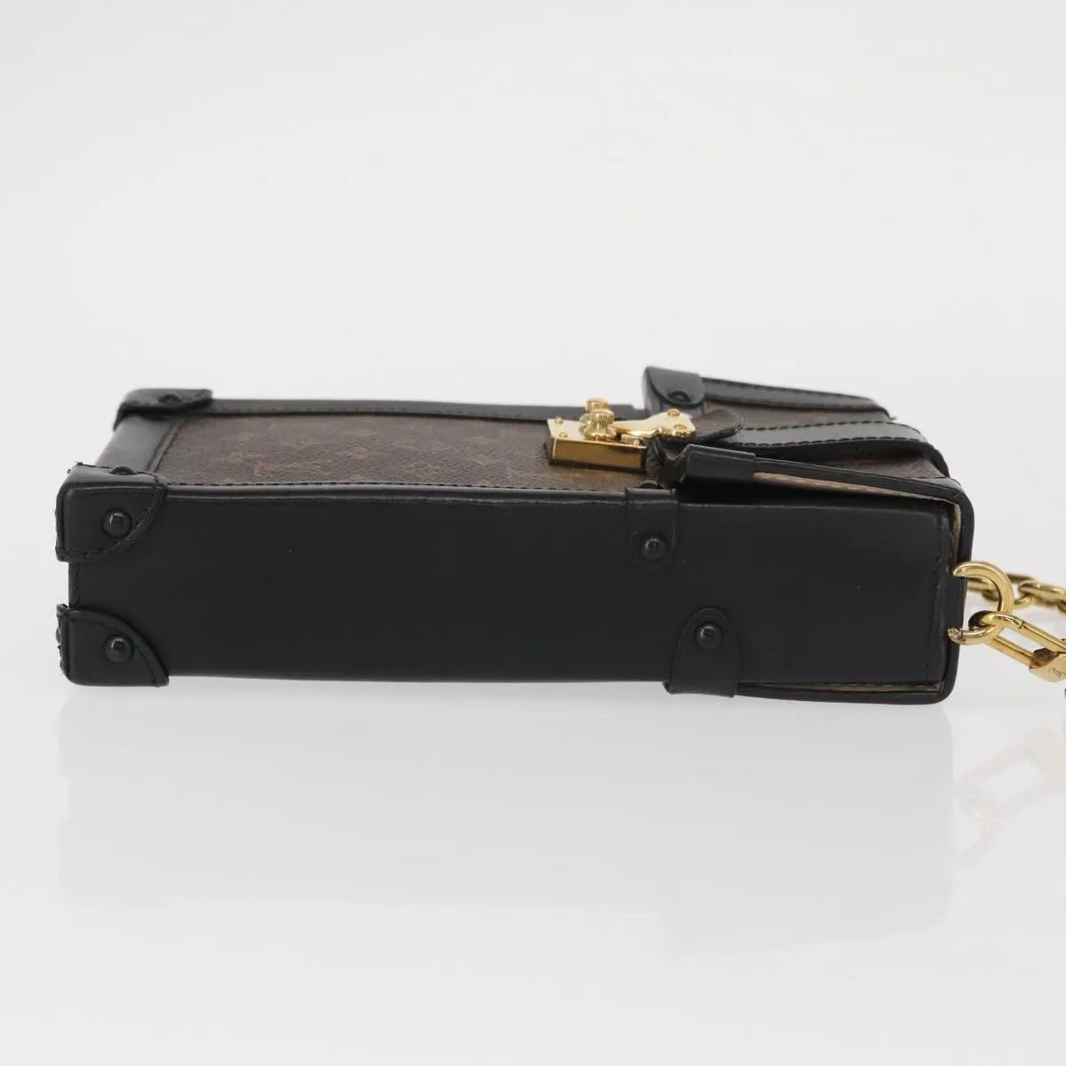Louis Vuitton Vertical Trunk Pochette Monogram Canvas, Brown, Canvas, Clutch
