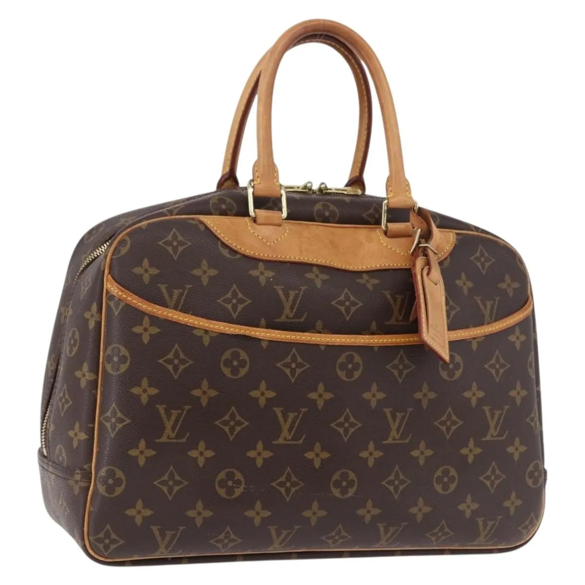 Louis Vuitton Deauville Monogram, Brown, Canvas, Handbag
