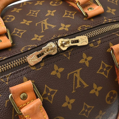 Louis Vuitton Keepall Monogram, Brown, Canvas, Travel Bag