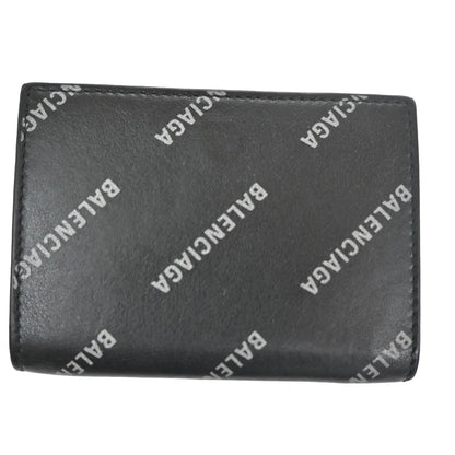 Balenciaga Trifold Leather, Black, Leather, Wallet