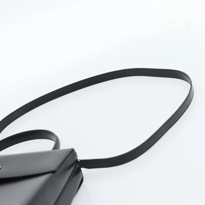 Salvatore Ferragamo Convertible Top Handle Leather, Black, Leather, Handbag