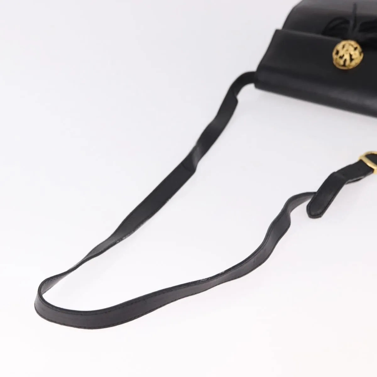 Salvatore Ferragamo Vintage Leather, Black, Leather, Shoulder Bag