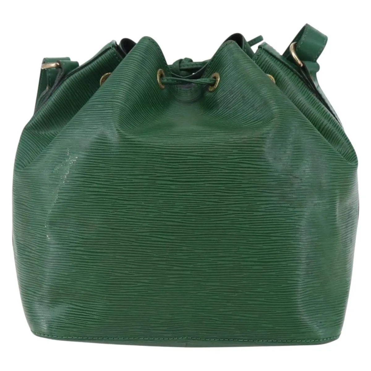Louis Vuitton Petit Noe Epi Leather, Green, Leather, Shoulder Bag