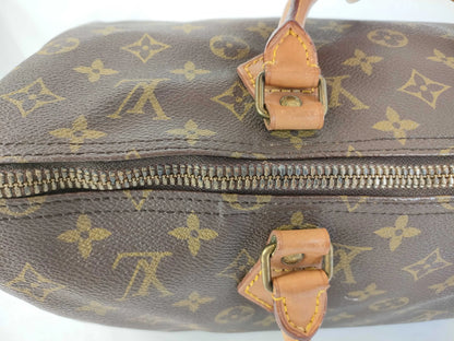 Louis Vuitton Speedy Monogram Canvas, Brown, Canvas, Handbag