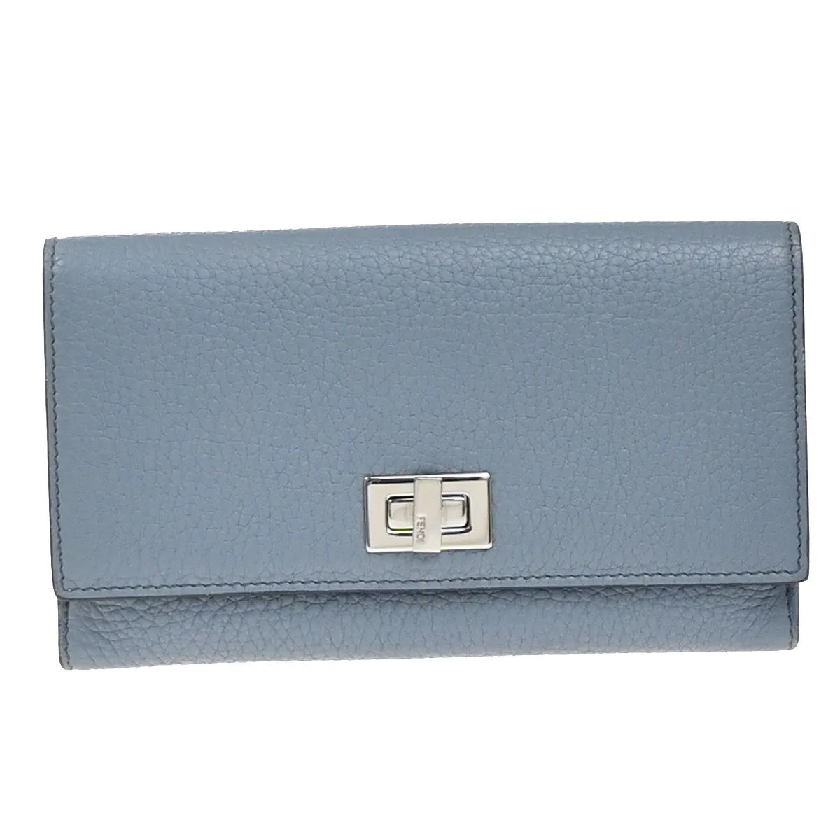 Fendi Peekaboo Leather, Blue, Leather, Wallet