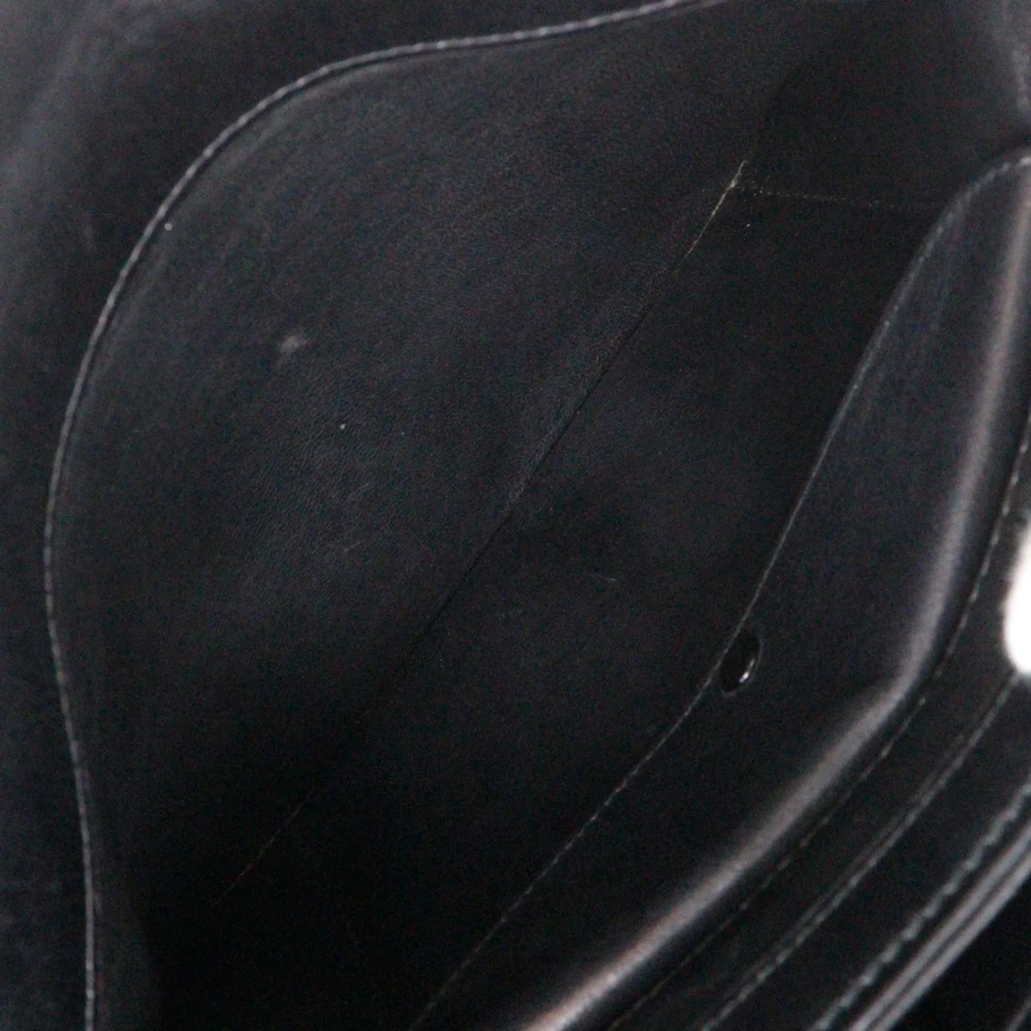 Gucci Vintage Leather, Black, Leather, Shoulder Bag