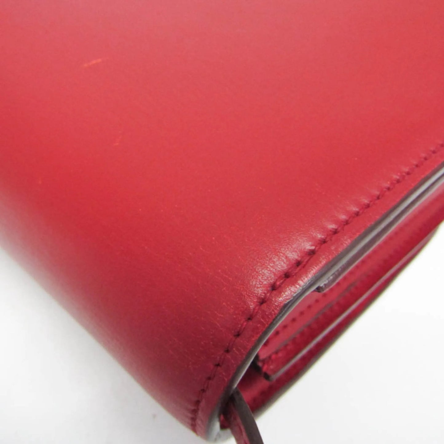 Celine Classic Box Smooth Leather, Red, Calfskin, Handbag