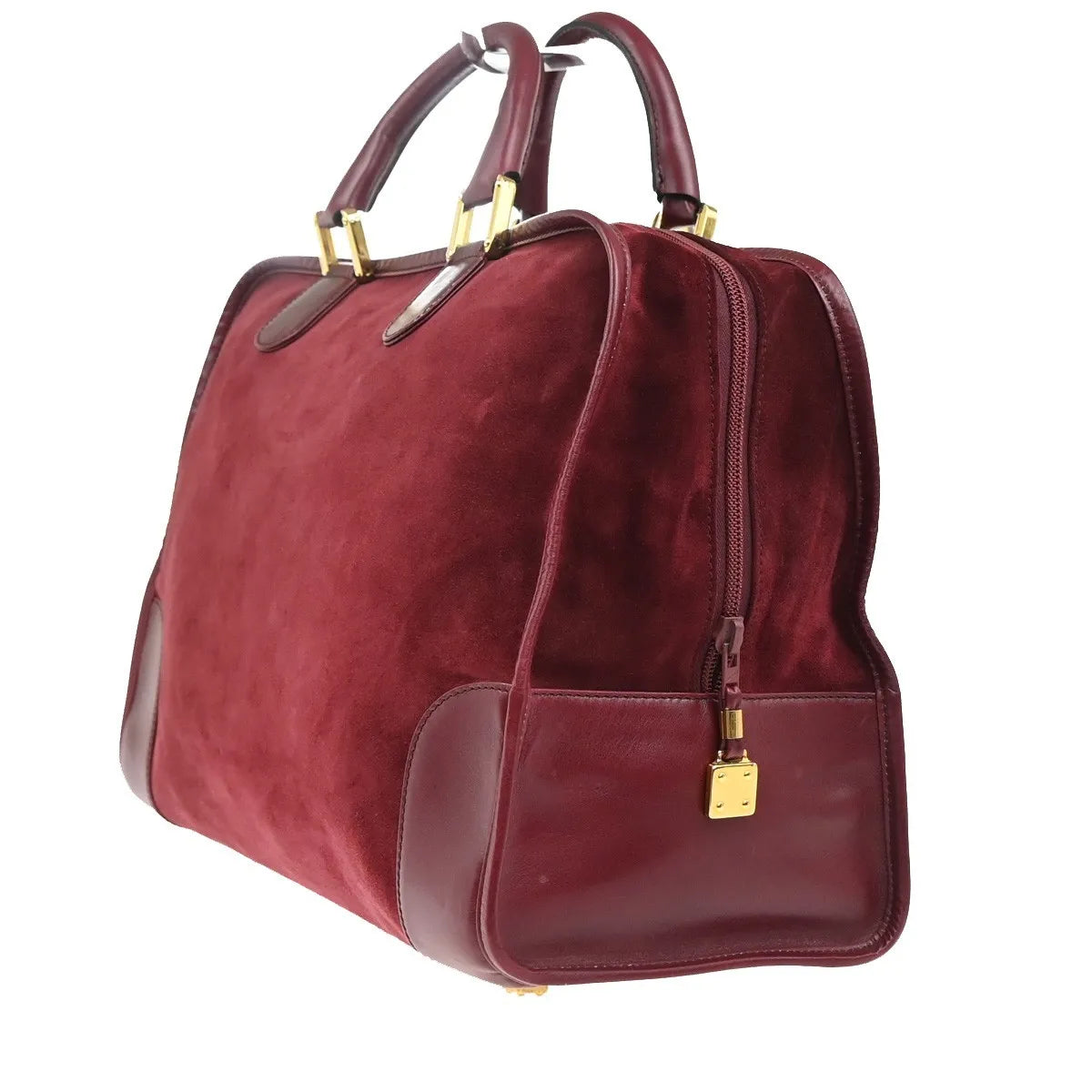 Loewe Amazona Suede, Red, Suede, Handbag