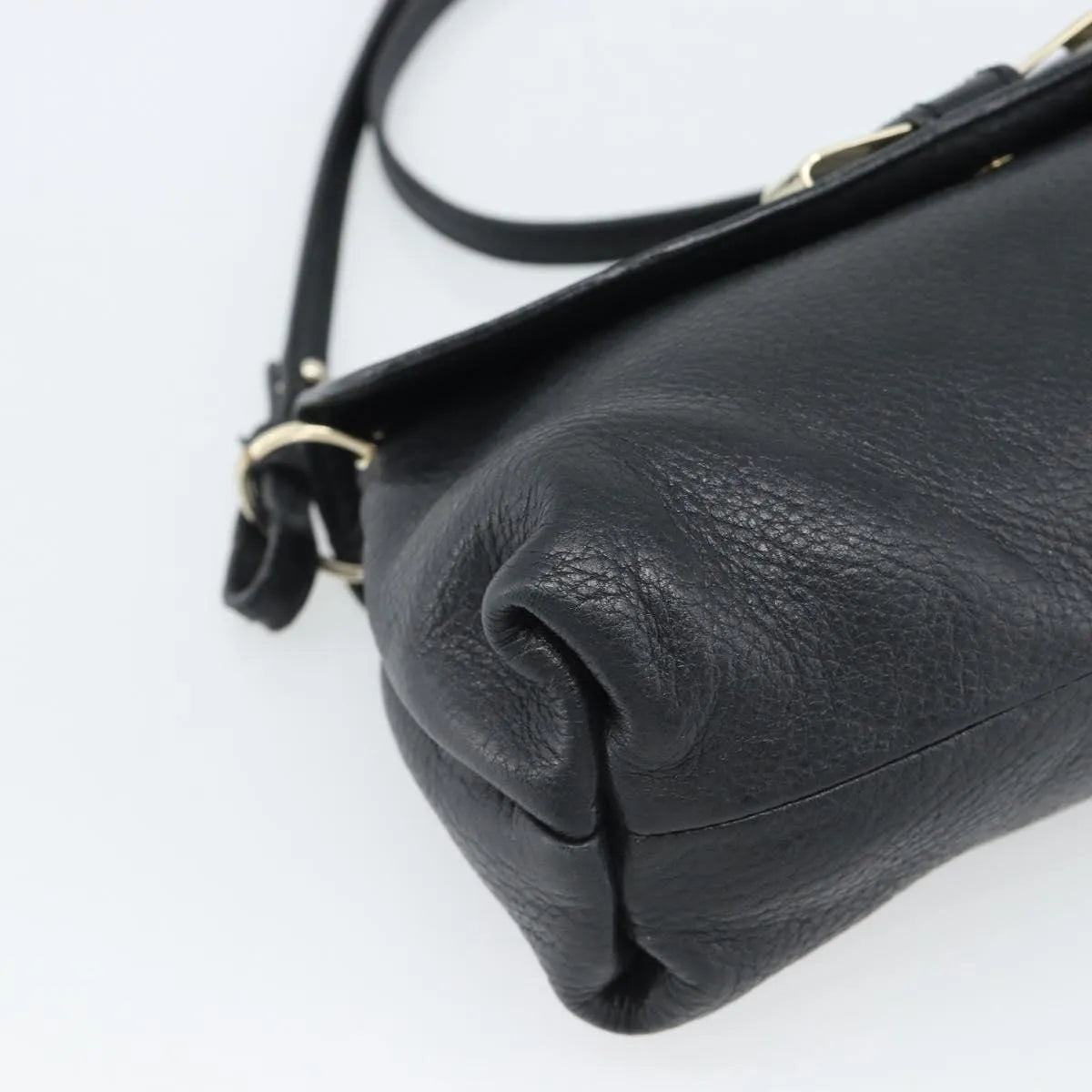 Chloe Lily Leather, Black, Leather, Shoulder Bag