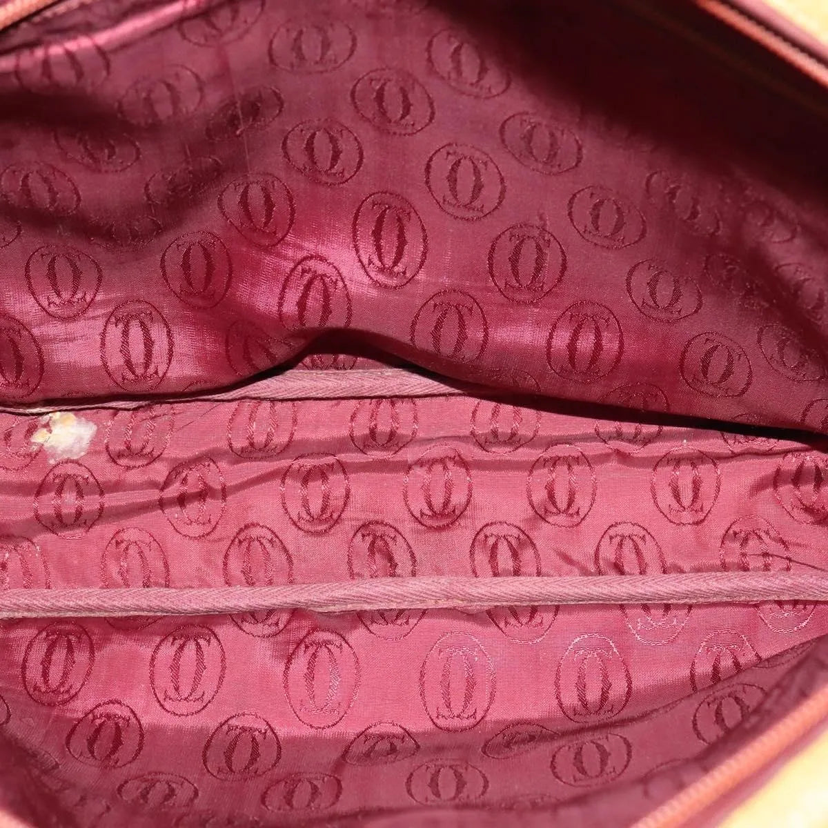 cartier Tasseled Must de Cartier Leather, Yellow, Leather, Shoulder Bag