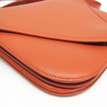 Bottega Veneta Mount Leather, Orange, Leather, Shoulder Bag