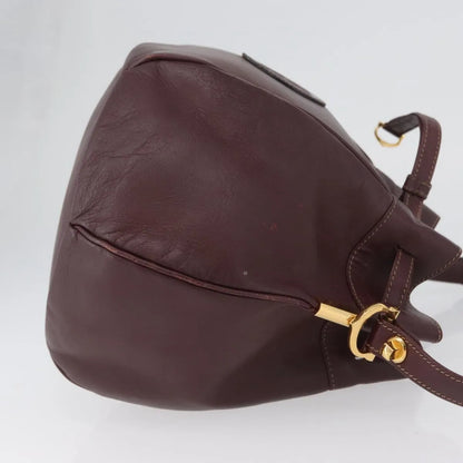 cartier Must de cartier Leather, Burgundy, Leather, Shoulder Bag