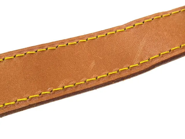 Louis Vuitton Gaston Strap Fabric, Brown, Leather, Straps