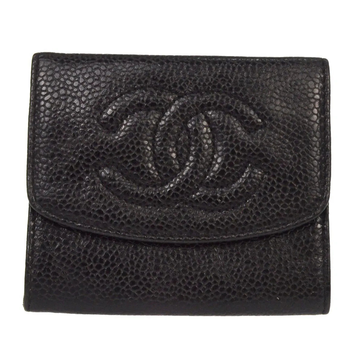 Chanel Timeless CC Bifold Wallet Caviar, Black, Calfskin, Wallet