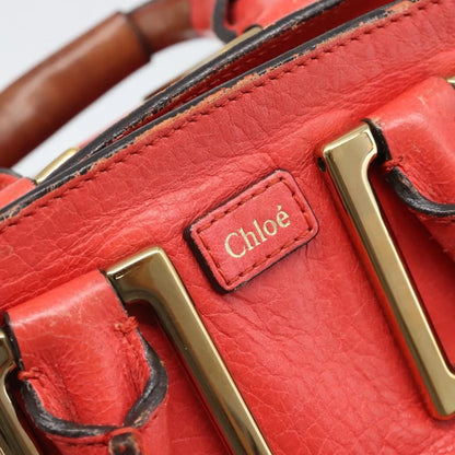 Chloe Ethel Leather, Red, Leather, Handbag
