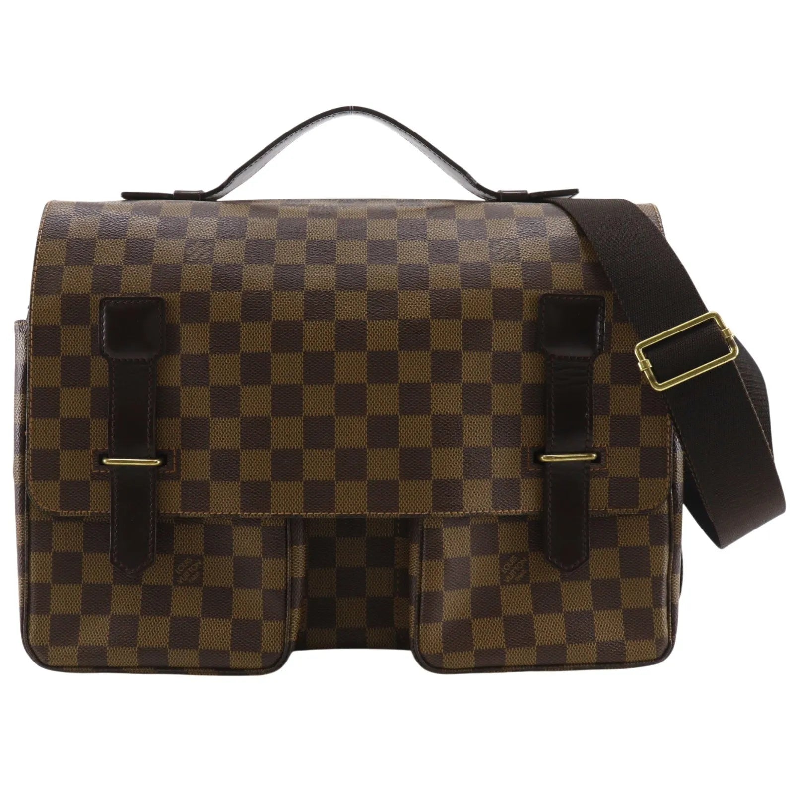 Louis Vuitton Broadway Damier, Brown, Canvas, Shoulder Bag