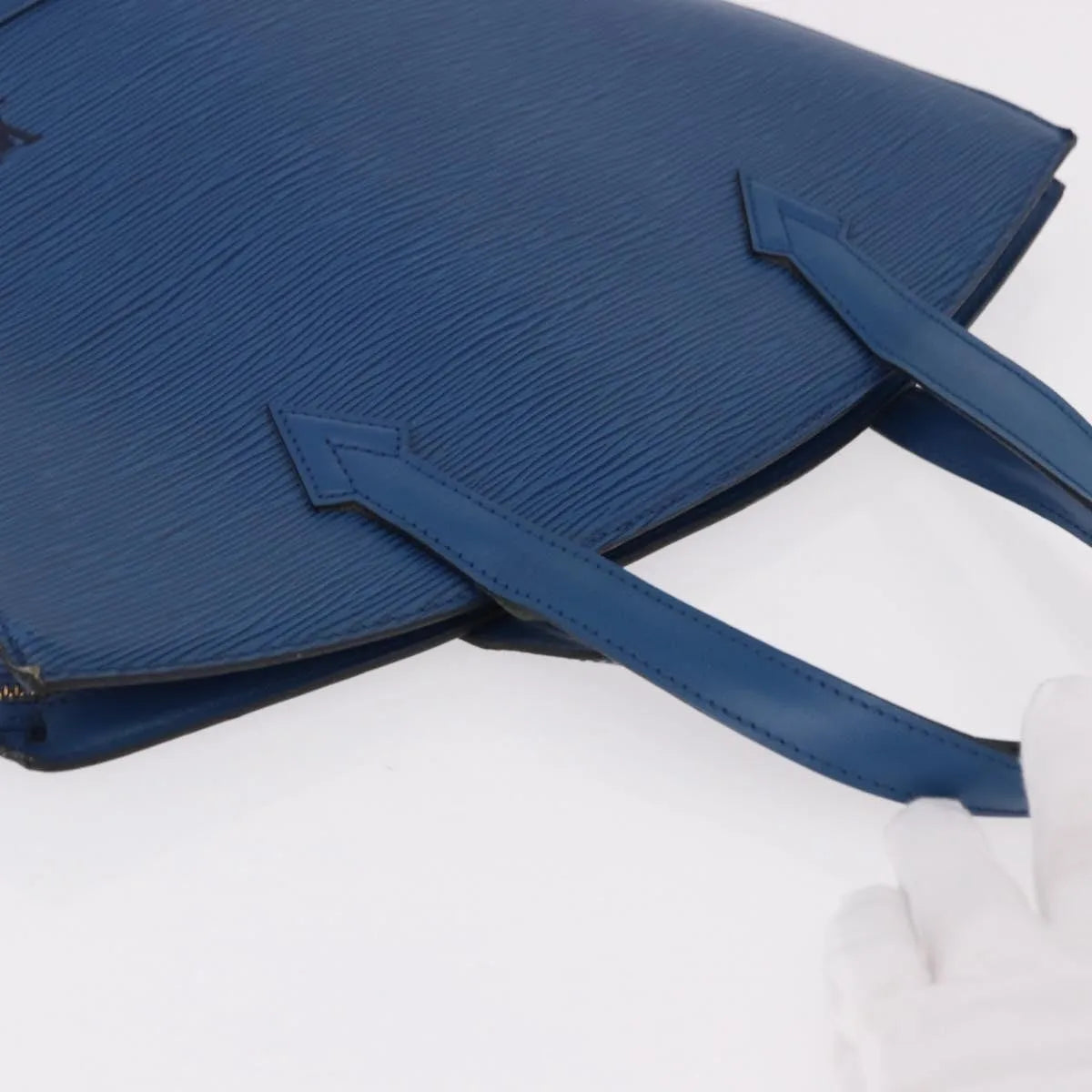 Louis Vuitton Saint Jacques Epi, Blue, Leather, Shoulder Bag
