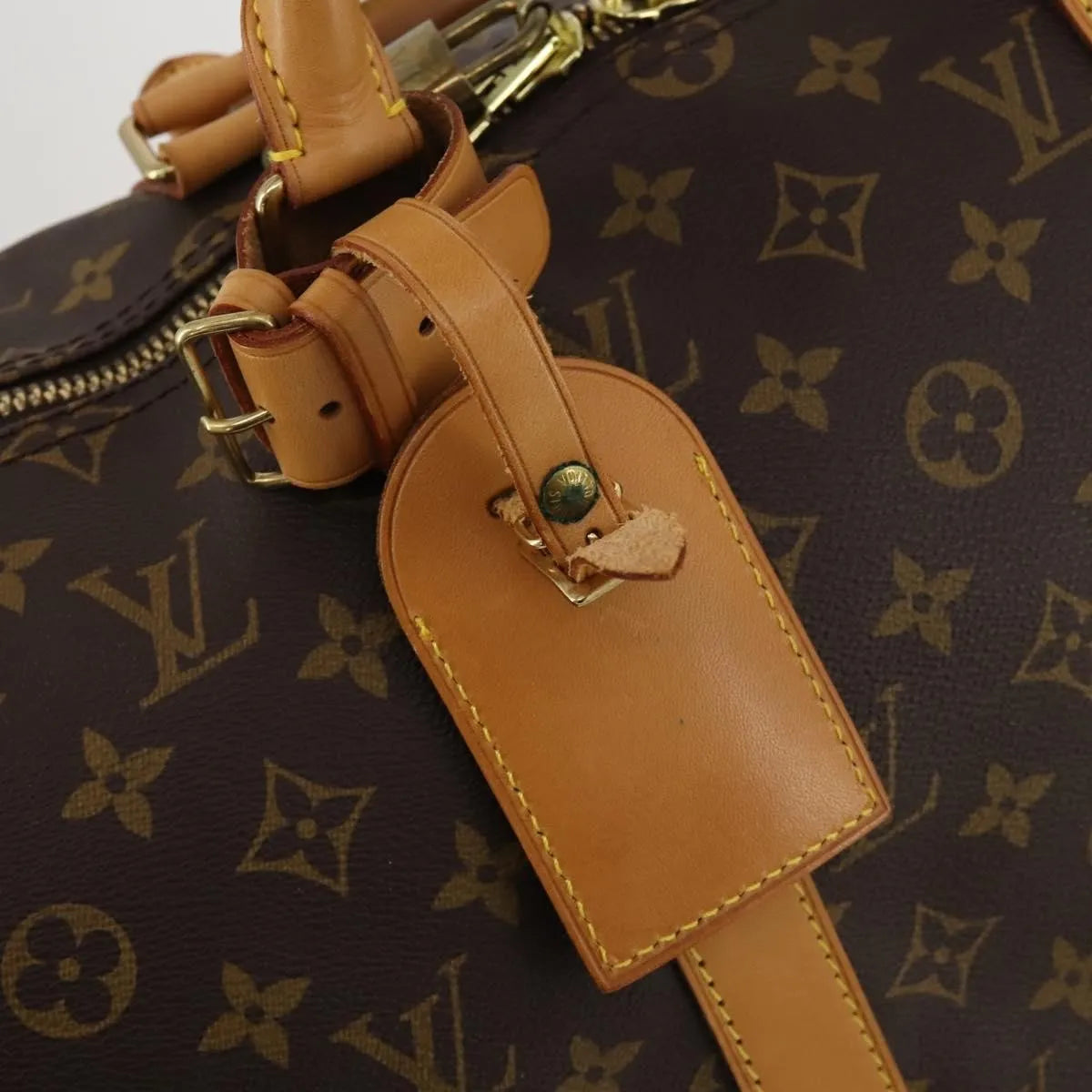 Louis Vuitton Keepall Bandouliere Monogram Canvas, Brown, Canvas, Travel Bag