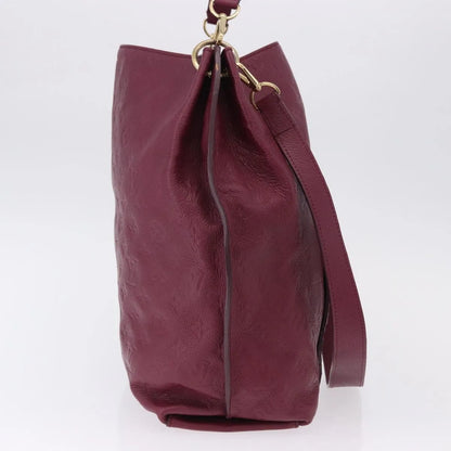 Louis Vuitton Metis Hobo Monogram Empreinte Leather, Burgundy, Leather, Handbag
