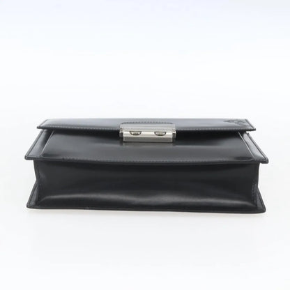 Versace Vintage Clutch Leather, Black, Leather, Clutch