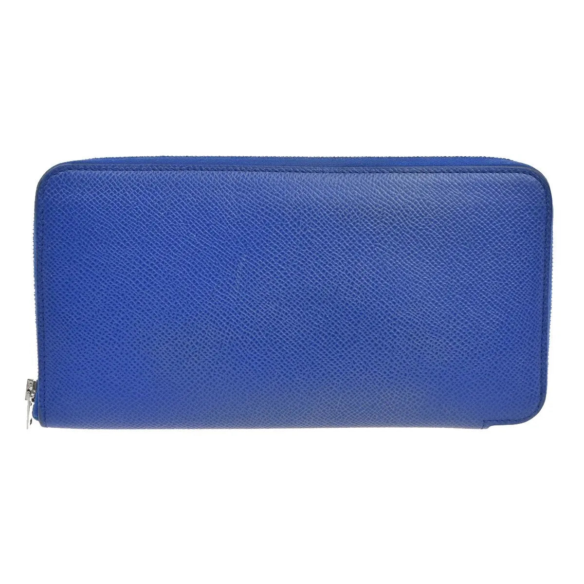 Hermes Azap Zip Around Silk'in Epsom, Blue, Leather, Wallet