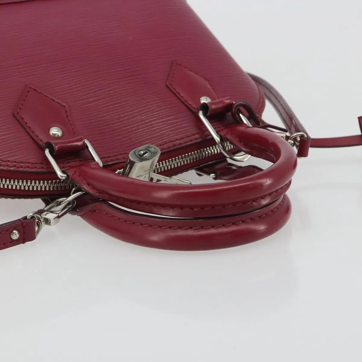 Louis Vuitton Alma Epi, Pink, Leather, Handbag