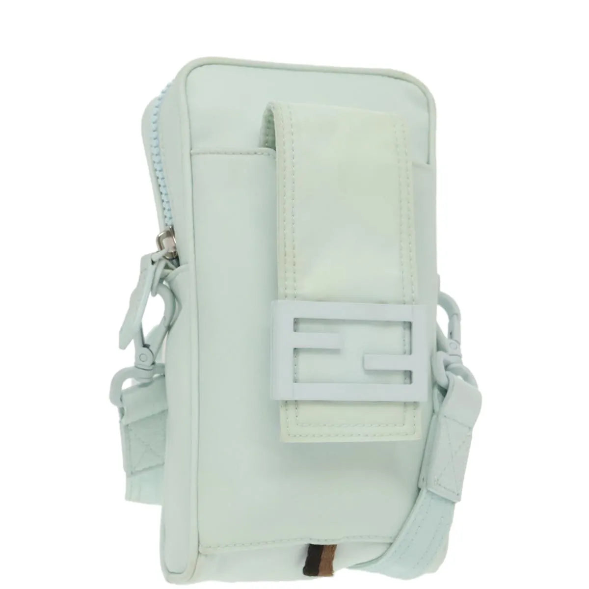 Fendi Crossbody Phone Holder Nylon, Blue, Nylon, Clutch
