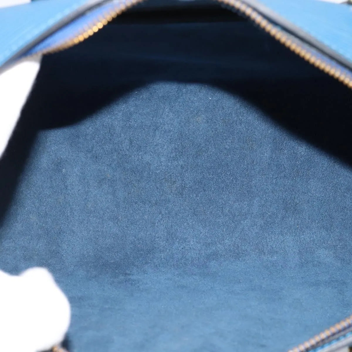 Louis Vuitton Soufflot Epi Leather, Blue, Leather, Handbag