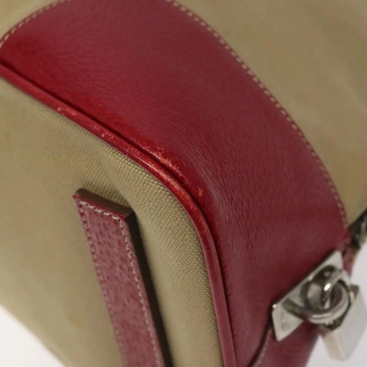 Prada Promenade Tote Canvas and Leather, Beige, Canvas, Shoulder Bag