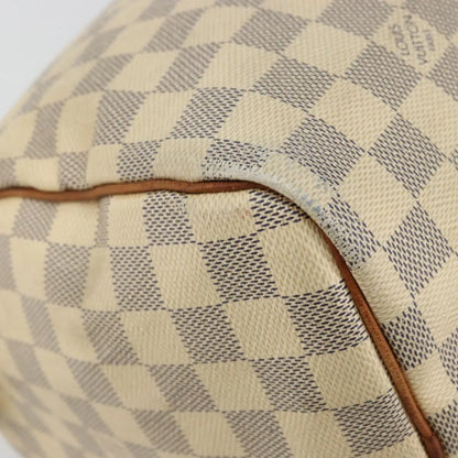 Louis Vuitton Speedy Damier, White, Canvas, Handbag