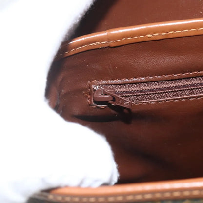 Valentino Garavani Vintage Canvas and Leather, Brown, Canvas, Shoulder Bag