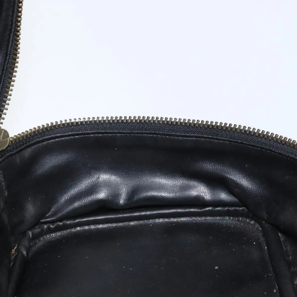 Chanel Vintage Cosmetic Case Lambskin, Black, Leather, Clutch
