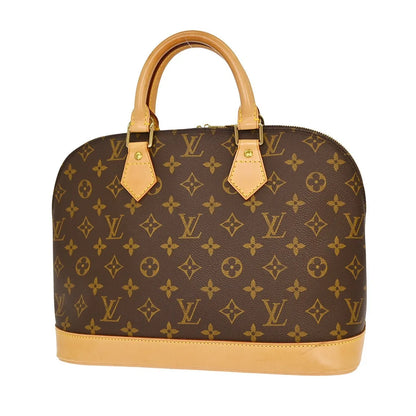 Louis Vuitton Alma Monogram Canvas, Brown, Canvas, Handbag