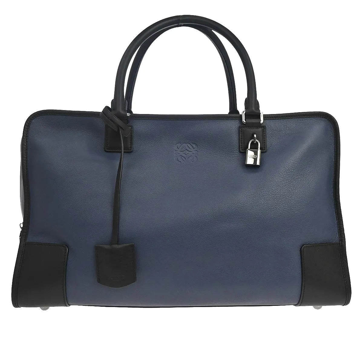 Loewe Amazona NM Leather, Navy, Leather, Handbag