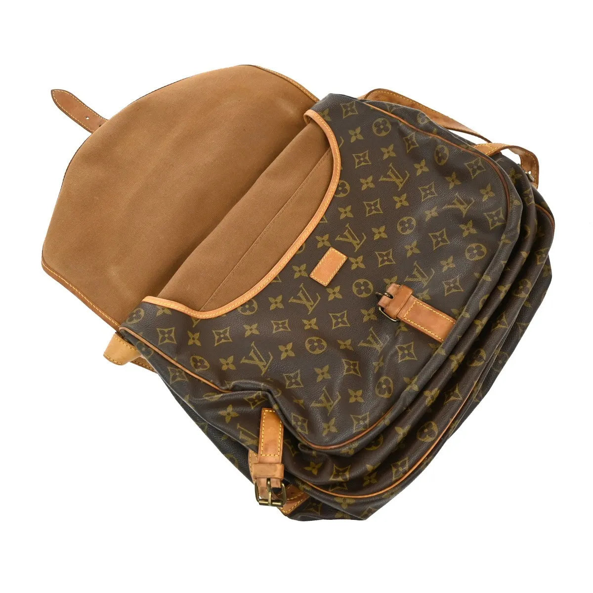 Louis Vuitton Saumur Monogram Canvas, Brown, Canvas, Shoulder Bag