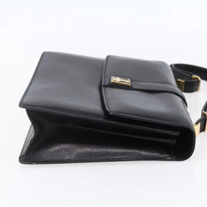Burberry Nova Check Shoulder Bag Leather, Black, Leather, Shoulder Bag