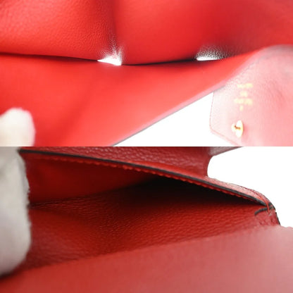 Louis Vuitton Pont Neuf Monogram Empreinte Leather, Red, Leather, Wallet