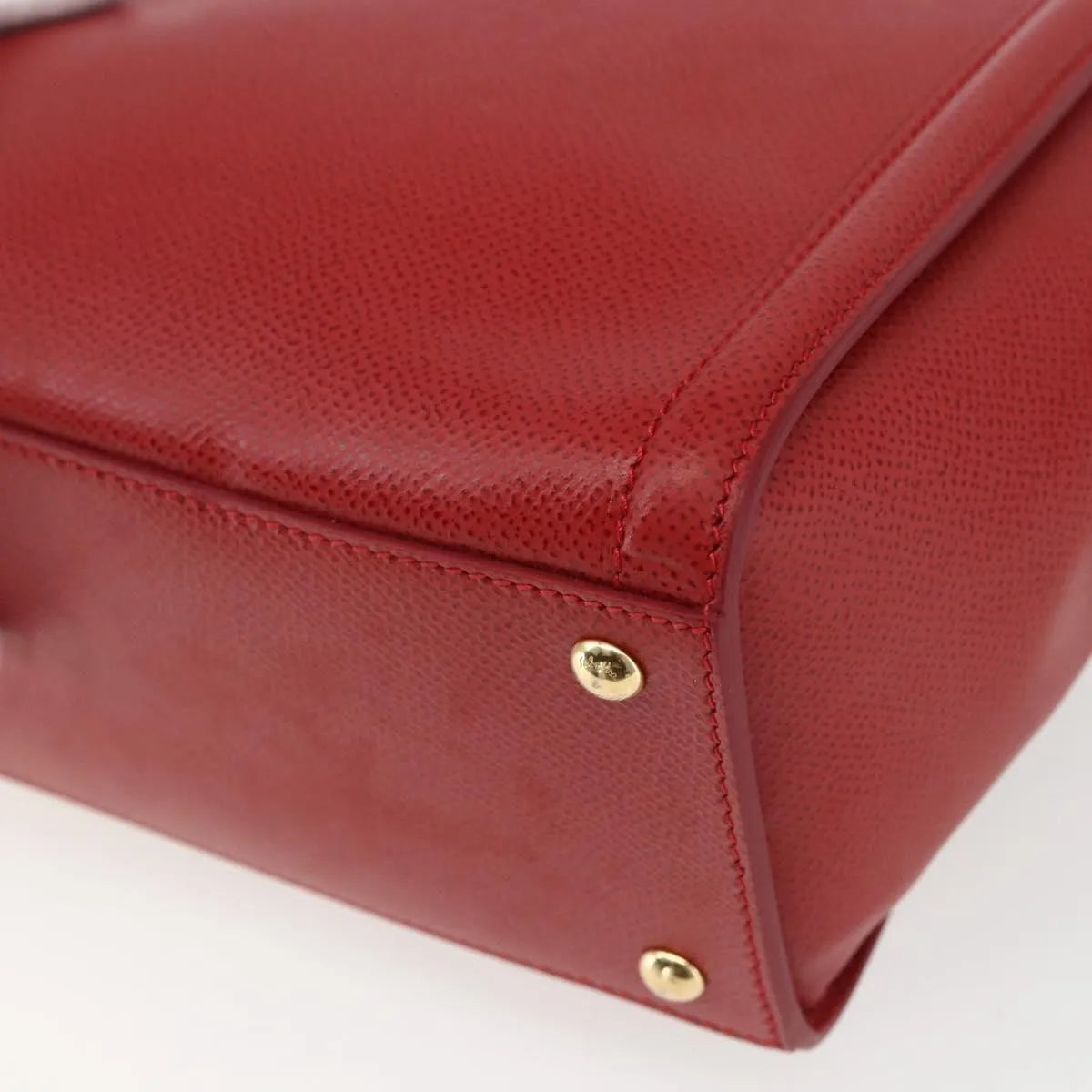 Salvatore Ferragamo Carrie Vara Saffiano Leather, Red, Leather, Shoulder Bag