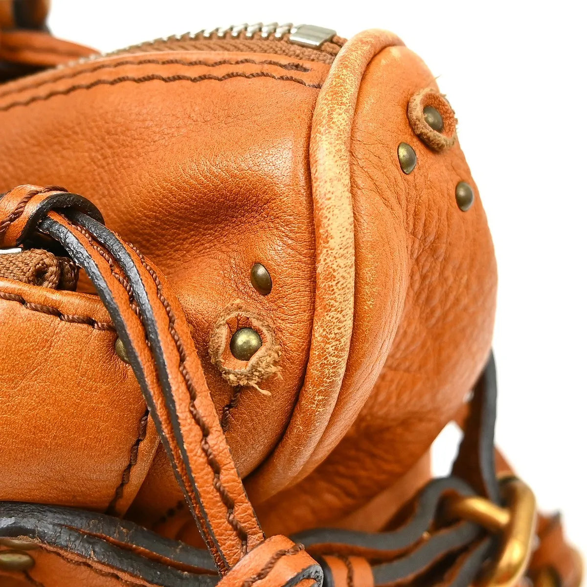 Chloe Paddington Lock Leather, Brown, Leather, Handbag
