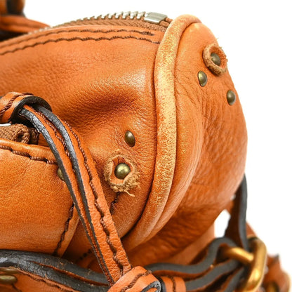 Chloe Paddington Lock Leather, Brown, Leather, Handbag