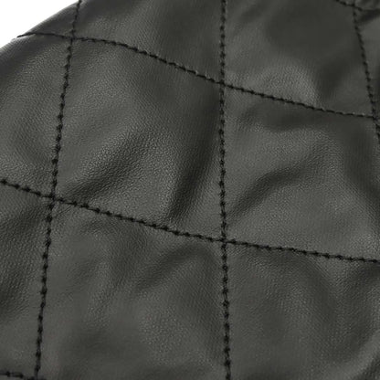 Chanel Biarritz Tote Quilted Coated Canvas, Black, Canvas, Tote Bag