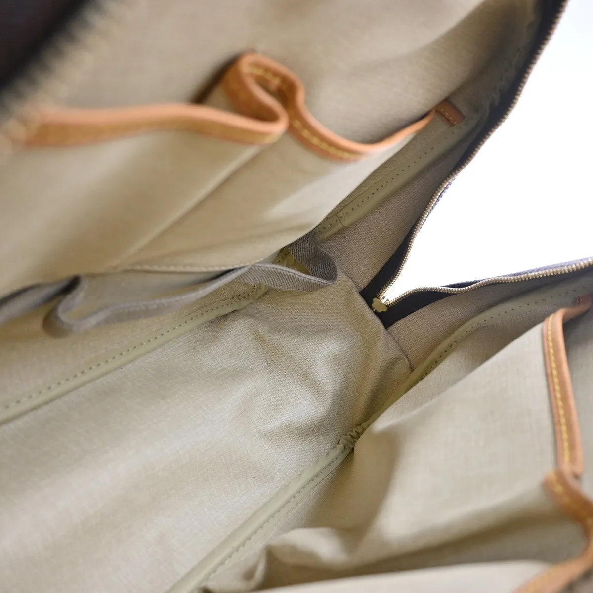 Louis Vuitton Deauville Monogram, Brown, Canvas, Handbag