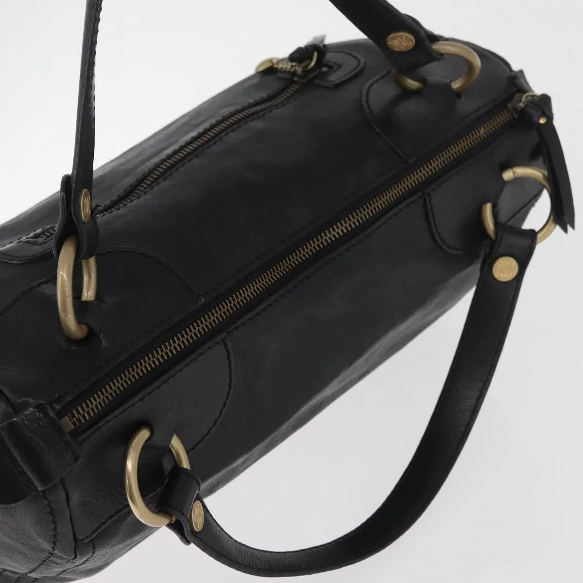 Celine vintage Leather, Black, Leather, Handbag