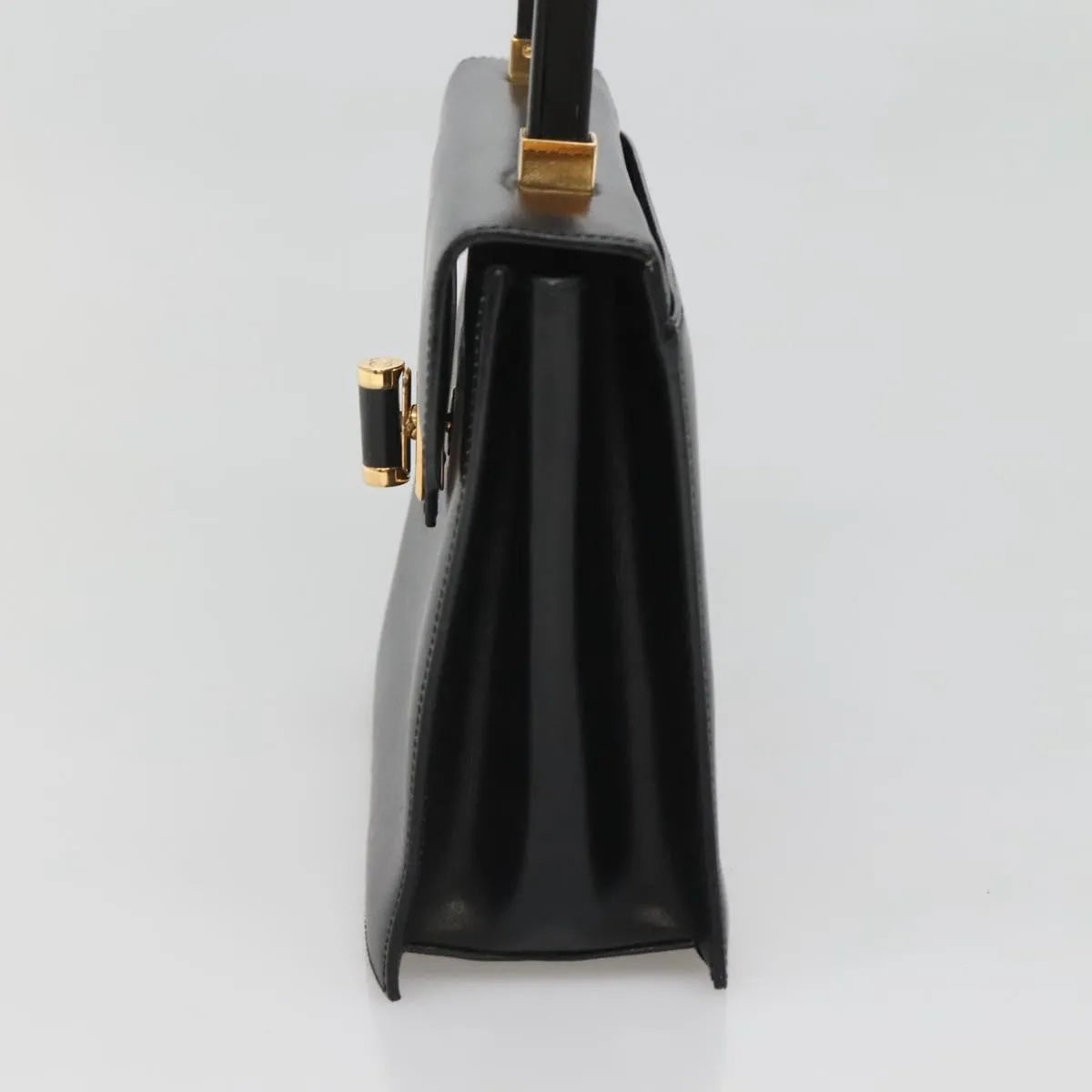 Gucci Vintage Leather, Black, Leather, Handbag