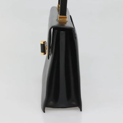 Gucci Vintage Leather, Black, Leather, Handbag