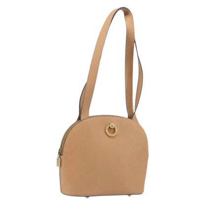 Celine Vintage Leather, Beige, Leather, Shoulder Bag