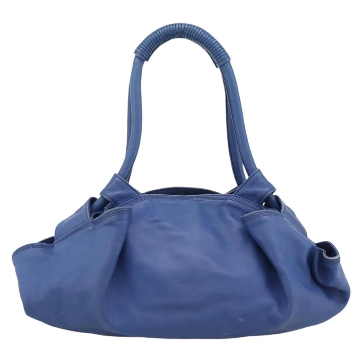 Loewe Anagram Logo Nappa Aire Hand Leather, Blue, Leather, Handbag