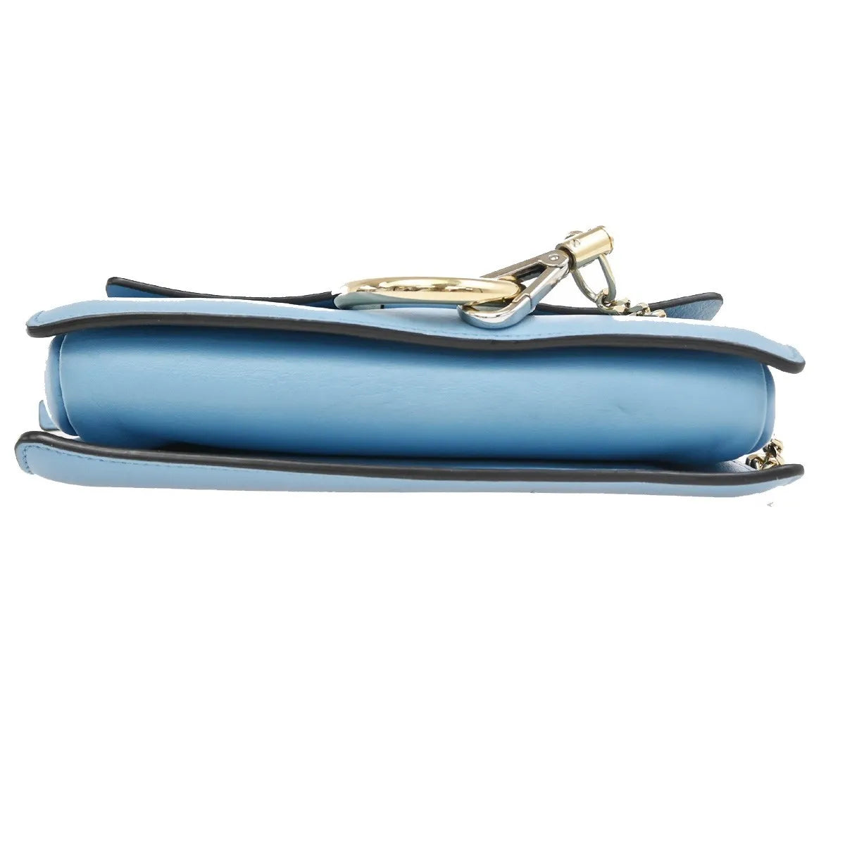 Chloe Faye Leather and Suede, Blue, Leather, Shoulder Bag