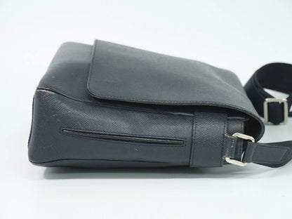 Louis Vuitton Roman Taiga Leather, Navy, Leather, Shoulder Bag