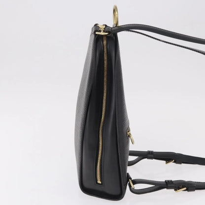 Louis Vuitton Mabillon Epi Leather, Black, Leather, Backpack